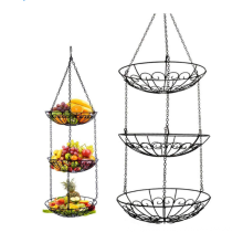 3Tier Hanging Fruit Plants Storage Baskets